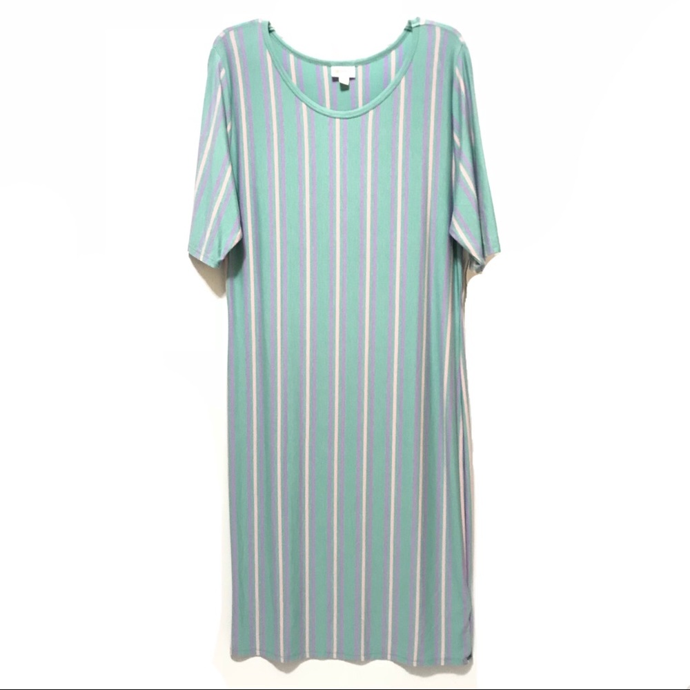 Lularoe Julia Dress Plus Size 3XL Solid Unicorn